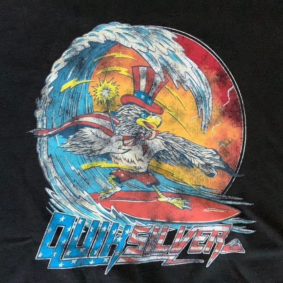 NWT QUIKSILVER Freedom Flyer 4th Tee Shirt - Picture 2 of 9